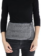 Grandma Ovechkova Elastic kidney belt made of merino wool with Velcro dark grey M - Lumbar Support Belt