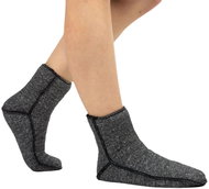 GrandmaOvečková.cz Elastic classic socks made of merino wool dark grey EU 44 - 47 - Sleeves