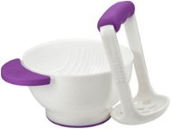 NUK Bowl with a masher for fruit and vegetables - purple - Children's Bowl