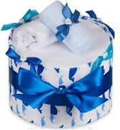 T-tomi diaper cake - large whale - Nappy cake