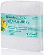 T-tomi Bamboo Baby Washcloths 4ct - White - Washcloth