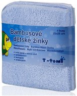 T-tomi Bamboo Baby Washcloths 4ct - Blue - Washcloth