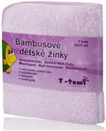 T-tomi Bamboo Baby Washcloths 4ct - Pink - Washcloth