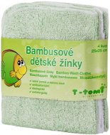 T-tomi Bamboo Baby Washcloths 4ct - Green - Washcloth