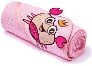 Sensillo osuška s kapucňou - ružová - Detská osuška