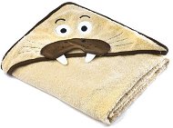 Sensilla Hooded Towel with Walrus - Beige - Children's Bath Towel