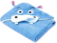 Sensilla towel with hood hippo - Blue - Children's Bath Towel