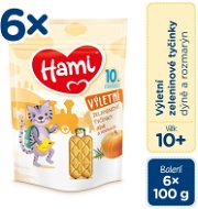 Hami Vegetable Sticks Pumpkin and Rosemary 6× 100g - Crisps for Kids