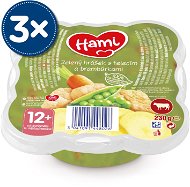 Hami Plate Green Peas with Veal and Crisps 3 × 230g - Baby Food