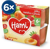 Hami 100% Apple, Apricot and Strawberry 6 × (4 × 100g) - Baby Food