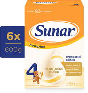 Sunar Complex 4 batoľacie mlieko, 6× 600 g - Dojčenské mlieko