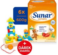 Sunar Complex 4 strawberry, 6×600 g + gift - Baby Formula