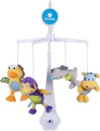 SUN BABY Plush toys (bird, mouse, monkey, tiger) - Cot Mobile
