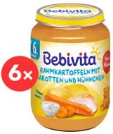 BEBIVITA Cream Potatoes with Carrot and Chicken 6× 190g - Baby Food