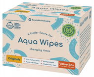 Aqua Wipes BIO Aloe Vera 100% rozložiteľné obrúsky 99% vody 12× 64 ks - Detské vlhčené obrúsky