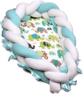 T-tomi Knitted Nest 2in1 Green Elephant - Baby Nest