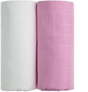 T-tomi TETRA Bath Towels 2 Pcs White + Pink - Children's Bath Towel