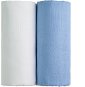 T-tomi TETRA Bath Towels 2 Pcs White + Blue - Children's Bath Towel