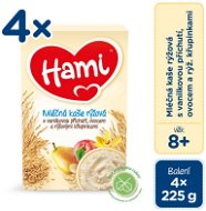 Hami Rice Porridge with Rice Crispies 4× 225g - Milk Porridge