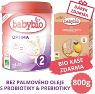 BABYBIO OPTIMA 2 Organic 800g + Baby Organic Porridge 200g - Baby Formula