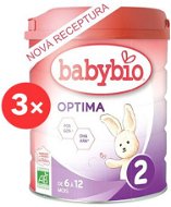 BABYBIO OPTIMA 2 Organic 3× 800g - Baby Formula
