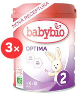 BABYBIO OPTIMA 2 Organic 3× 800g - Baby Formula