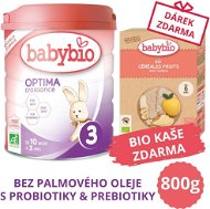 BABYBIO OPTIMA 3 Bio 800 g + detská BIO kaša 200 g - Dojčenské mlieko