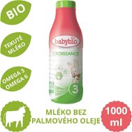 BABYBIO Croissance 3 Bio 1 l + detská BIO kaša 200 g - Tekuté dojčenské mlieko