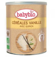 BABYBIO Rice Porridge with Quinoa and Vanilla 220g - Dairy-Free Porridge