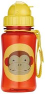 Skip Hop Zoo Bottle with a Straw  - Monkey - Children's Water Bottle