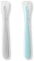 Skip Hop Silicone Spoons 6m+ Easy Feed Grey, Teal 2 pcs - Baby Spoon