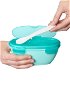 Skip Hop Bowl with Spoon in Case 3m+ Easy Serve Teal 240ml - Children's Bowl