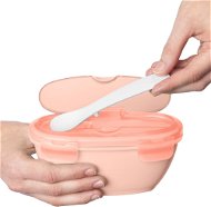 Skip Hop Bowl with Spoon in Case 3m+ Easy Serve Coral 240ml - Children's Bowl