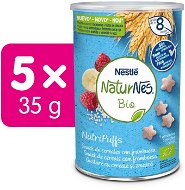 NATURNES BIO NutriPuffs Malina 5× 35 g - Chrumky pre deti