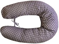 Nursing Pillow COSING Nursing Pillow 170cm - Polka Dots Grey - Kojicí polštář
