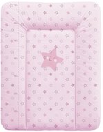 CEBA BABY Puha komódszőnyeg - Csillagok rózsaszínben - Pelenkázó alátét