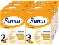 Dojčenské mlieko Sunar Complex 2 (3× 600 g) a Sunar Complex 3 (3× 600 g) - Kojenecké mléko