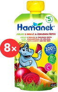 HAMÁNEK Apple with Carrot and Beetroot 8× 120g - Baby Food