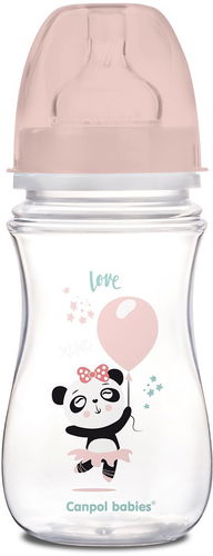 Canpol babies EXOTIC ANIMALS 240 ml růžová - Kojenecká láhev - Hlavní obrázek