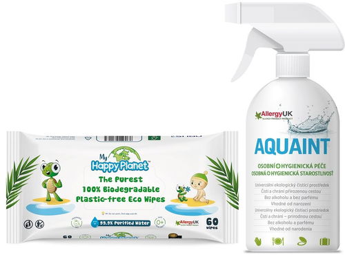 AQUAINT dárkový set 500 ml + ubrousky HAPPY PLANET Zdarma - Dárková sada - Hlavní obrázek