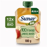 Meal Pocket Sunar Organic Apple, banana 12×100 g - Kapsička pro děti
