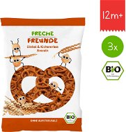 Freche Freunde Organic Spelt Pretzels with Chickpeas 3× 75g - Children's Cookies