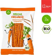 Freche Freunde Organic Spelt Sticks with Carrots 3× 75g - Children's Cookies