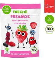 Freche Freunde BIO Ovocné chipsy - Lesní plody mix  3× 10 g - Sušenky pro děti