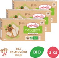 BABYBIO Sušienky s lieskovými orieškami 3× 160 g - Sušienky pre deti