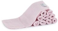 BAMBOOLIK Cloth Napkin Made of Organic Cotton Set 10 Pcs - Pink - Cloth Nappies