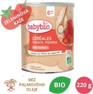 BABYBIO Zeleninová nemliečna BIO kaša s quinoou, paradajkami a paprikou 220 g - Nemliečna kaša