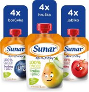 Sunar Do ručičky ovocná kapsička mix príchutí II 12× 100 g - Kapsička pre deti