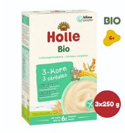 HOLLE BIO 3 druhy zrna kaše 3× 250 g - Nemléčná kaše