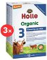 HOLLE BIO Detská mliečna výživa 3 pokračovacie 3× 600 g - Dojčenské mlieko